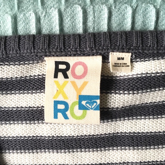 Grey and White Striped Cardigan - Picture 4 of 5